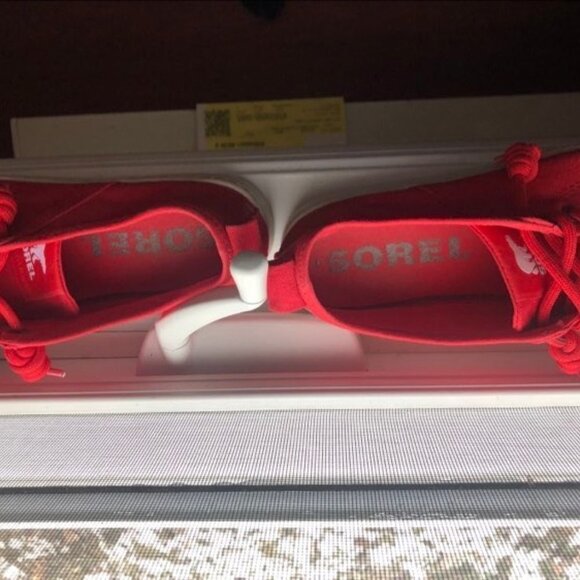 Sorel Red  Canvas Fashion Sneaker Size 7.5 - Picture 4 of 8